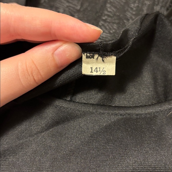 vintage women’s black flowy dress - Picture 3 of 3